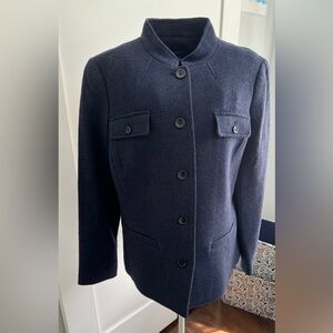 Talbots wool military style blazer